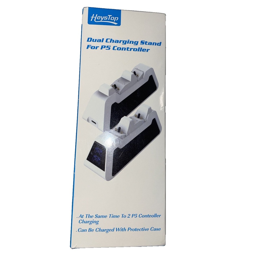 HeysTops Fast Dual Charging Dock Station Stand For PS5 DualSense Controller